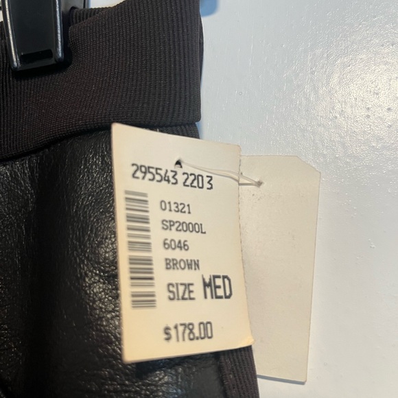 Vintage Deadstock Vegan Brown Leather Pants Size Medium. - Picture 5 of 5